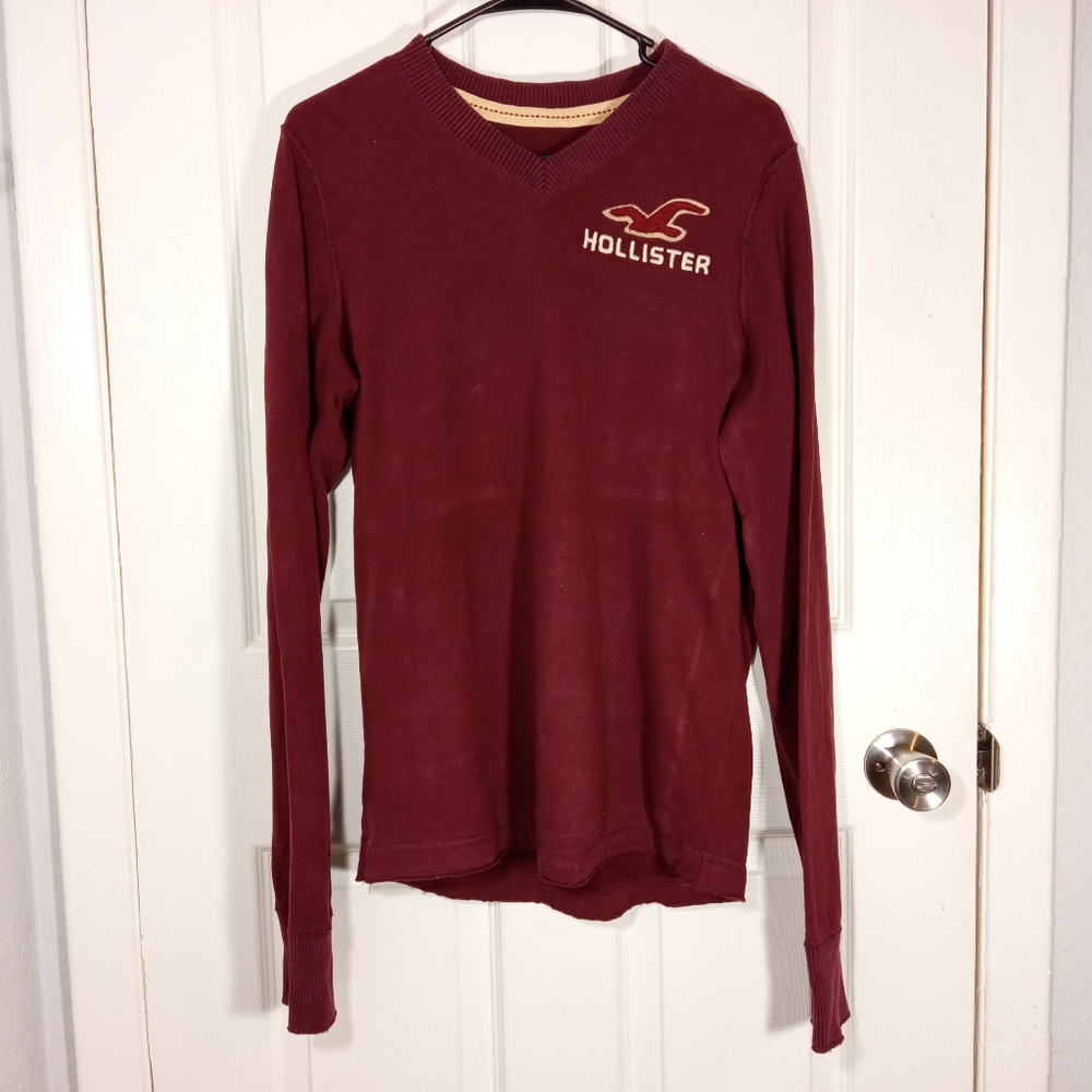 Hollister Mens Sweater v neck Adult Pullover